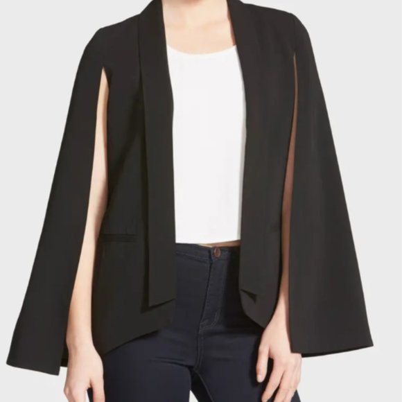 Mural Black Cape Blazer XS Sz 0-4 - Picture 8 of 8